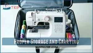 proper storage and carrying