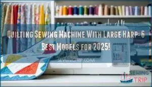 quilting sewing machine with large harp