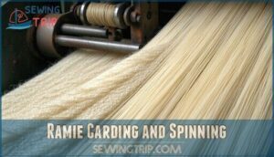 ramie carding and spinning