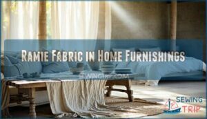 ramie fabric in home furnishings