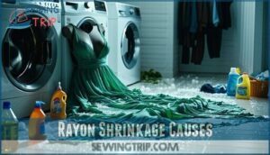 rayon shrinkage causes