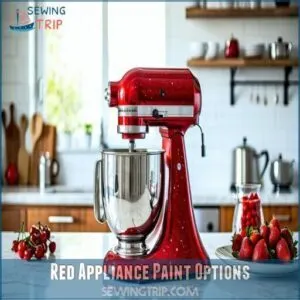 red appliance paint options