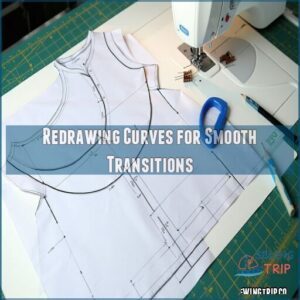 redrawing curves for smooth transitions