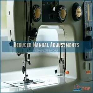 reduced manual adjustments