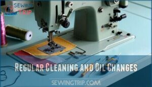 regular cleaning and oil changes