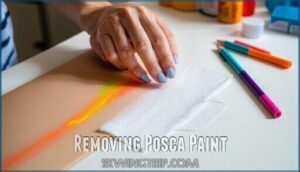 removing posca paint