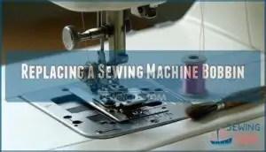 replacing a sewing machine bobbin replacing a sewing machine bobbin