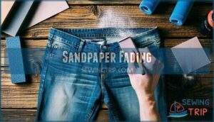sandpaper fading