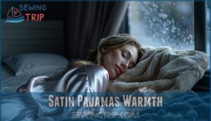 satin pajamas warmth