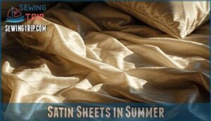 satin sheets in summer
