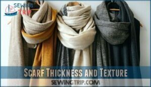 scarf thickness and texture