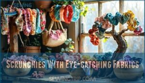 scrunchies with eye-catching fabrics scrunchies with eye-catching fabrics