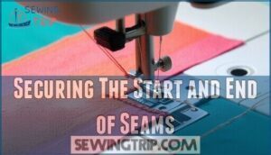 securing the start and end of seams