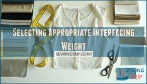 selecting appropriate interfacing weight