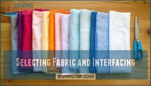 selecting fabric and interfacing