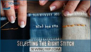 selecting the right stitch