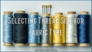selecting thread size for fabric type