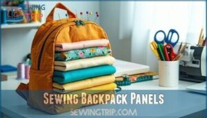 sewing backpack panels