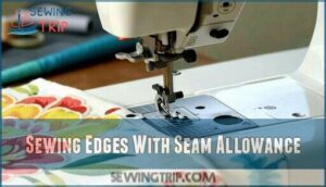 sewing edges with seam allowance