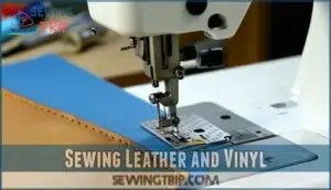 sewing leather and vinyl