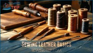 sewing leather basics