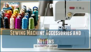 sewing machine accessories and notions