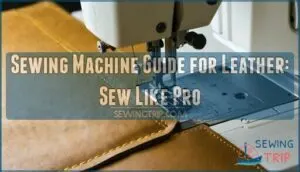 sewing machine guide for leather
