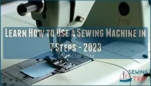 sewing machine how to use