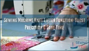 sewing machine knee lifter function