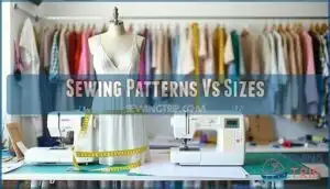 sewing patterns vs sizes