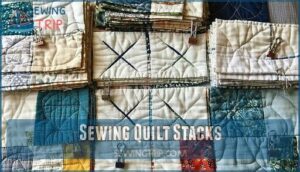 sewing quilt stacks