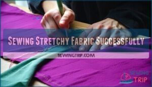 sewing stretchy fabric successfully