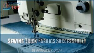 sewing thick fabrics successfully