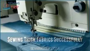 sewing thick fabrics successfully