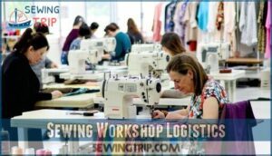 sewing workshop logistics