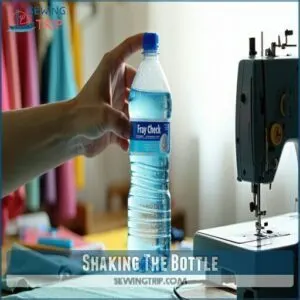 shaking the bottle