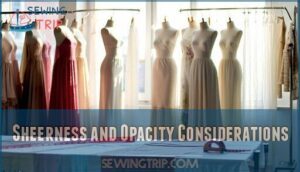 sheerness and opacity considerations