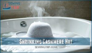 shrinking cashmere hat