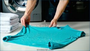 soaking and stretching