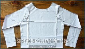 spreading sleeve pattern