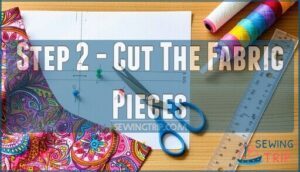 step 2 - cut the fabric pieces