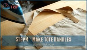 step 4 - make tote handles