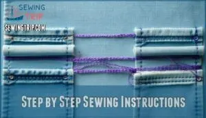 step by step sewing instructions
