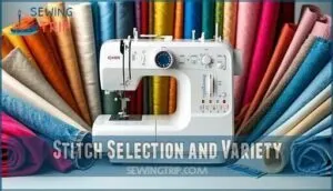 stitch selection and variety