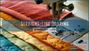 straight-line quilting
