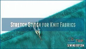 stretch stitch for knit fabrics