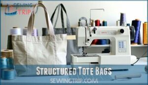 structured tote bags