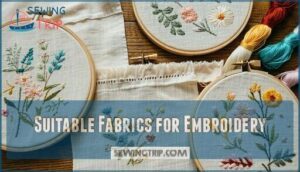 suitable fabrics for embroidery