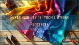 sustainability of lyocell dyeing processes