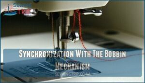 synchronization with the bobbin mechanism
